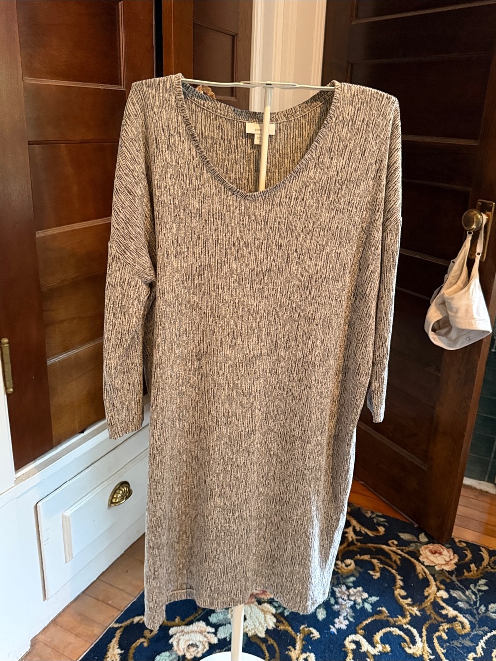 Pure Jill Textured linen blend‎  3/4 sleeve dress/ worn twice - 129 retail - Picture 2 of 5